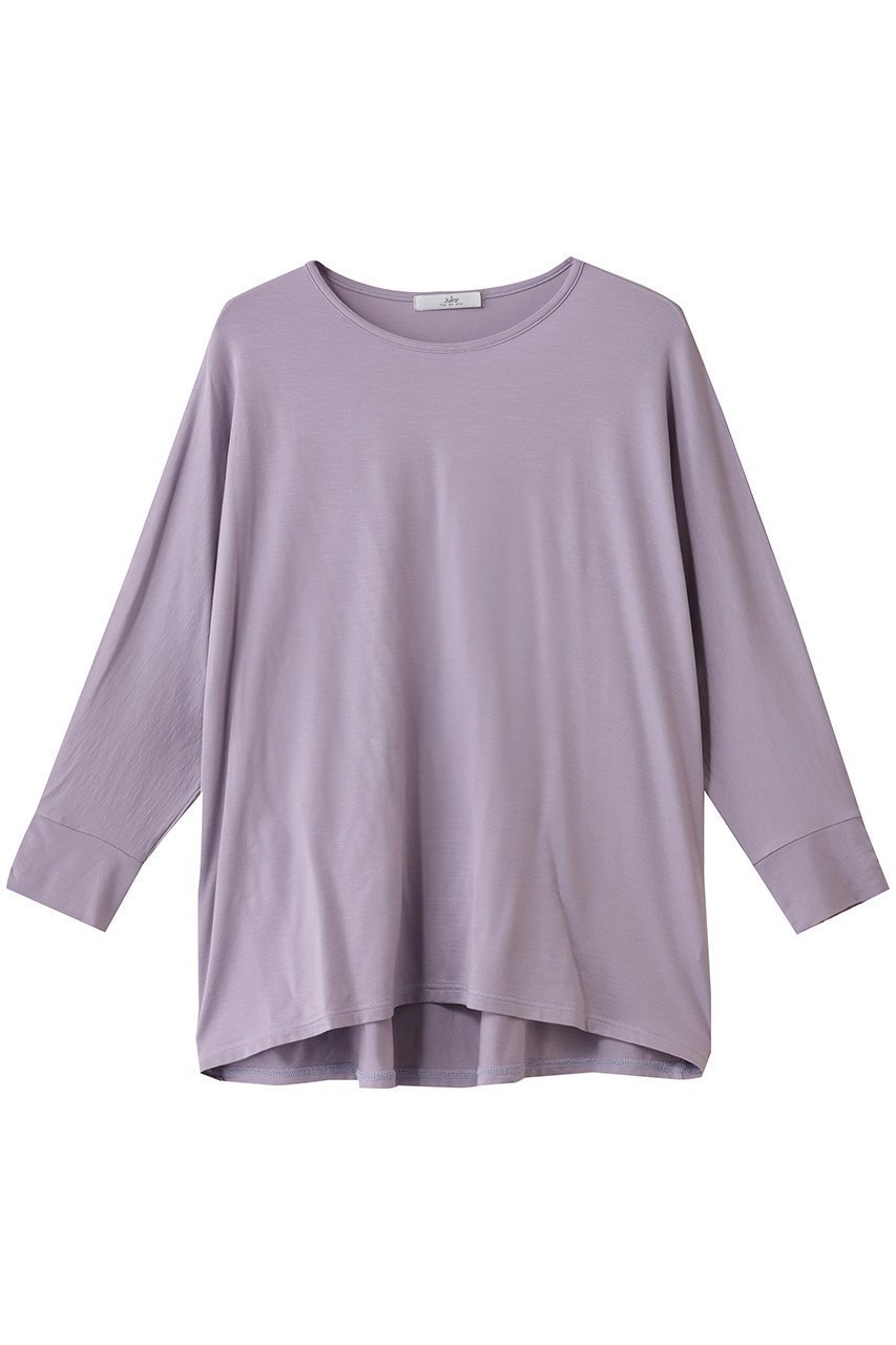 【ジュリエ/Julier】のエコリヨセルハーフスリーブプルオーバー インテリア・キッズ・メンズ・レディースファッション・服の通販 founy(ファニー) 　ファッション　Fashion　レディースファッション　Fashion for Women　トップス・カットソー　Cut & Sew Tops　カジュアルプルオーバー・ニットトップス　Pullovers & Knit Tops / Casual Pullovers　スポーツウェア　Functional & Stylish Sportswear　スポーツ トップス　Athletic Tops / Workout Tops / Training Shirts　スポーツ　Sports, Activewear　スリット　Slit, Slit Detail　ボトム　Bottoms, Lower Wear　ヨガ　Yoga, Yoga Wear　ワーク　Workwear, Utility Style　新作・新入荷　New Arrivals / New In　旅行　Travel　ラベンダー|ID: prp329100004689496 ipo3291000000033868087