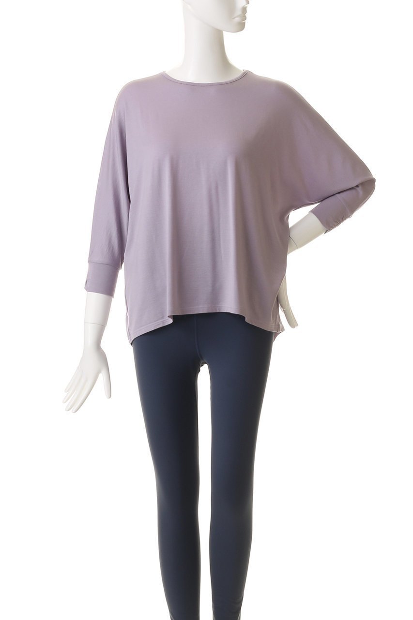 【ジュリエ/Julier】のエコリヨセルハーフスリーブプルオーバー 人気、トレンドファッション・服の通販 founy(ファニー) 　ファッション　Fashion　レディースファッション　Fashion for Women　トップス・カットソー　Cut & Sew Tops　カジュアルプルオーバー・ニットトップス　Pullovers & Knit Tops / Casual Pullovers　スポーツウェア　Functional & Stylish Sportswear　スポーツ トップス　Athletic Tops / Workout Tops / Training Shirts　スポーツ　Sports, Activewear　スリット　Slit, Slit Detail　ボトム　Bottoms, Lower Wear　ヨガ　Yoga, Yoga Wear　ワーク　Workwear, Utility Style　新作・新入荷　New Arrivals / New In　旅行　Travel　other-2|ID: prp329100004689496 ipo3291000000033868089