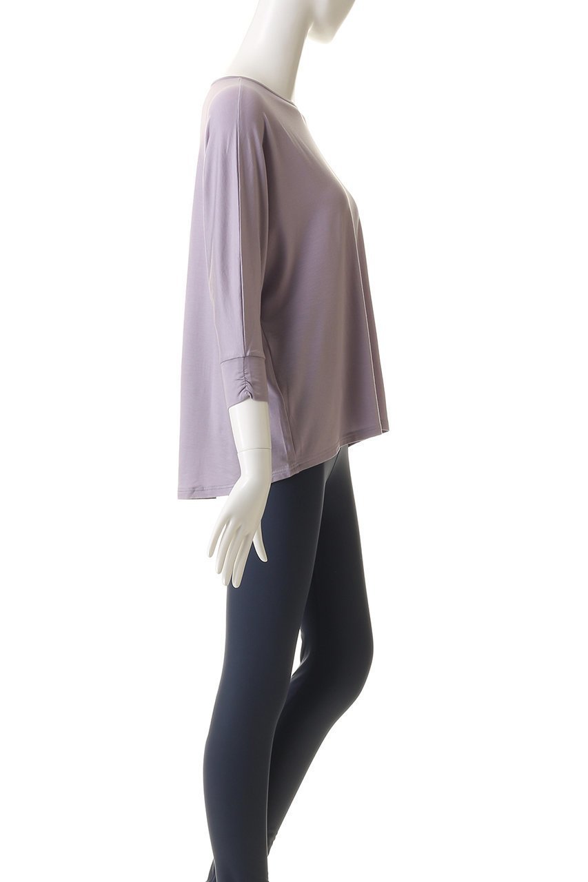 【ジュリエ/Julier】のエコリヨセルハーフスリーブプルオーバー 人気、トレンドファッション・服の通販 founy(ファニー) 　ファッション　Fashion　レディースファッション　Fashion for Women　トップス・カットソー　Cut & Sew Tops　カジュアルプルオーバー・ニットトップス　Pullovers & Knit Tops / Casual Pullovers　スポーツウェア　Functional & Stylish Sportswear　スポーツ トップス　Athletic Tops / Workout Tops / Training Shirts　スポーツ　Sports, Activewear　スリット　Slit, Slit Detail　ボトム　Bottoms, Lower Wear　ヨガ　Yoga, Yoga Wear　ワーク　Workwear, Utility Style　新作・新入荷　New Arrivals / New In　旅行　Travel　other-3|ID: prp329100004689496 ipo3291000000033868090
