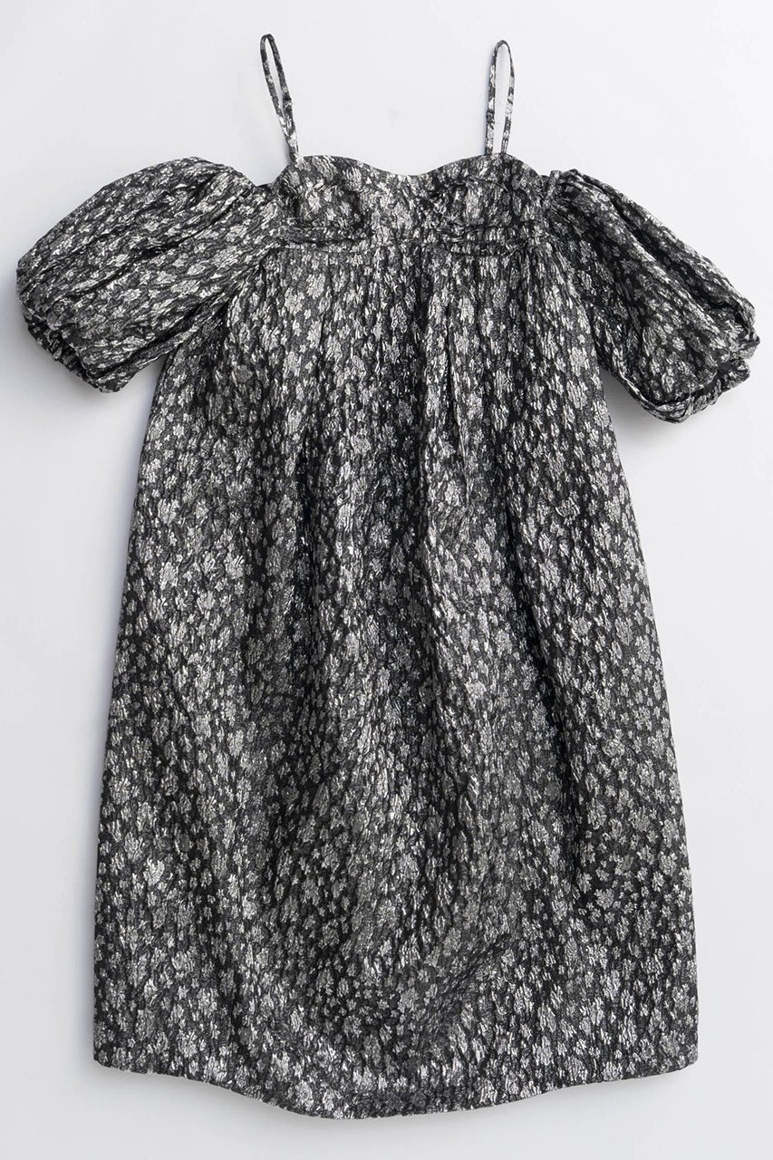 【メゾンスペシャル/MAISON SPECIAL】のJacquard Motif Balloon Camisole Dress/ジャガードモチーフバルーンキャミワンピース インテリア・キッズ・メンズ・レディースファッション・服の通販 founy(ファニー) 　ファッション　Fashion　レディースファッション　Fashion for Women　ワンピース　Dresses　フォーマル・パーティードレス・結婚式用ドレス　Elegant & Casual Dresses　キャミソールワンピース　Camisole Dresses　チュニック　Tunic Tops & Dresses　ジャカード／ジャガード　Jacquard, Woven Pattern　チュニック　Tunic, Long Top　バルーン　Balloon, Balloon Silhouette　フリンジ　Fringe, Tassel　ラグジュアリー　Luxury, Elegant　ロング　Long, Long-Length　再入荷　Restock / Back in Stock　SLV(シルバー)|ID: prp329100004689497 ipo3291000000033868098