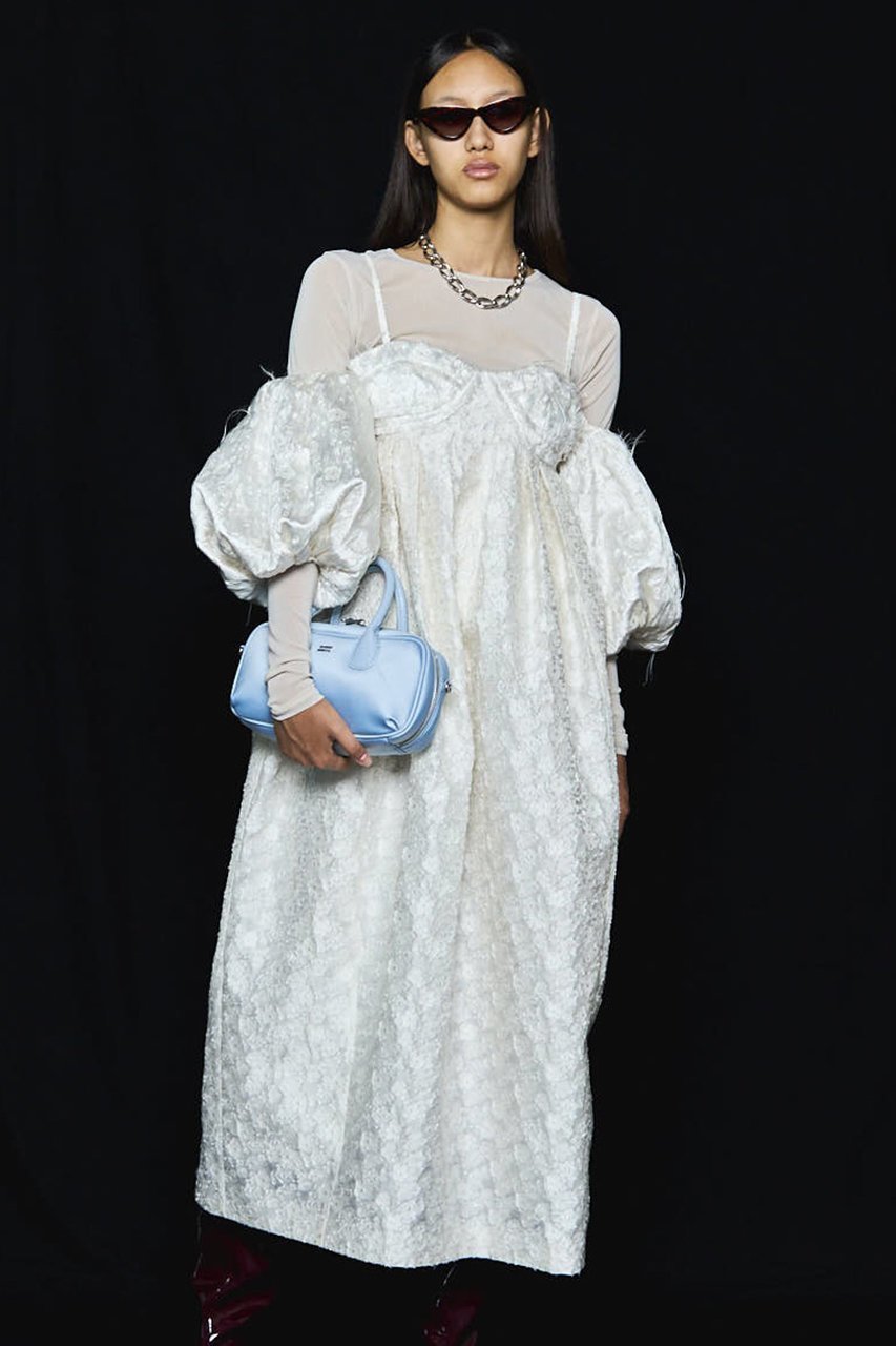 【メゾンスペシャル/MAISON SPECIAL】のJacquard Motif Balloon Camisole Dress/ジャガードモチーフバルーンキャミワンピース 人気、トレンドファッション・服の通販 founy(ファニー) 　ファッション　Fashion　レディースファッション　Fashion for Women　ワンピース　Dresses　フォーマル・パーティードレス・結婚式用ドレス　Elegant & Casual Dresses　キャミソールワンピース　Camisole Dresses　チュニック　Tunic Tops & Dresses　ジャカード／ジャガード　Jacquard, Woven Pattern　チュニック　Tunic, Long Top　バルーン　Balloon, Balloon Silhouette　フリンジ　Fringe, Tassel　ラグジュアリー　Luxury, Elegant　ロング　Long, Long-Length　再入荷　Restock / Back in Stock　other-3|ID: prp329100004689497 ipo3291000000033868101