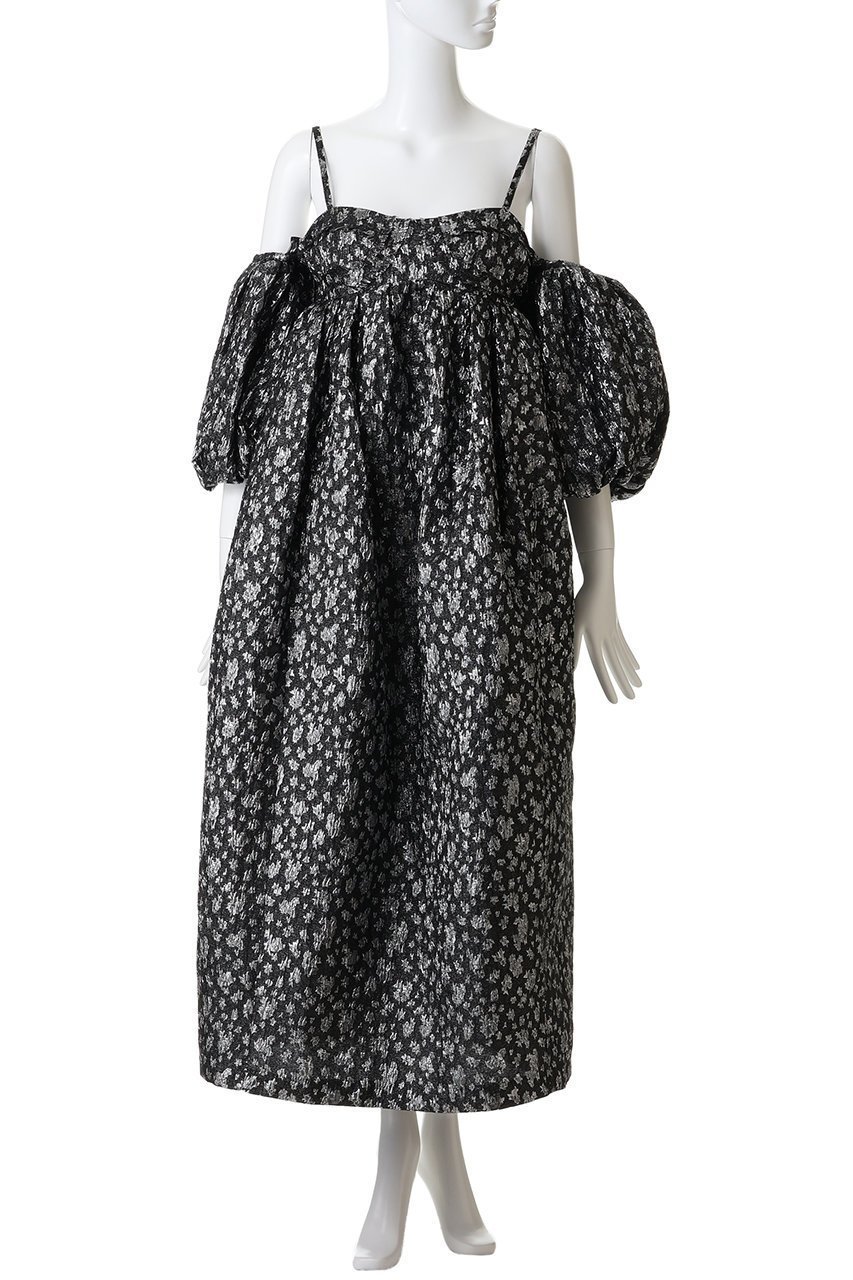 【メゾンスペシャル/MAISON SPECIAL】のJacquard Motif Balloon Camisole Dress/ジャガードモチーフバルーンキャミワンピース 人気、トレンドファッション・服の通販 founy(ファニー) 　ファッション　Fashion　レディースファッション　Fashion for Women　ワンピース　Dresses　フォーマル・パーティードレス・結婚式用ドレス　Elegant & Casual Dresses　キャミソールワンピース　Camisole Dresses　チュニック　Tunic Tops & Dresses　ジャカード／ジャガード　Jacquard, Woven Pattern　チュニック　Tunic, Long Top　バルーン　Balloon, Balloon Silhouette　フリンジ　Fringe, Tassel　ラグジュアリー　Luxury, Elegant　ロング　Long, Long-Length　other-4|ID: prp329100004689497 ipo3291000000033937271