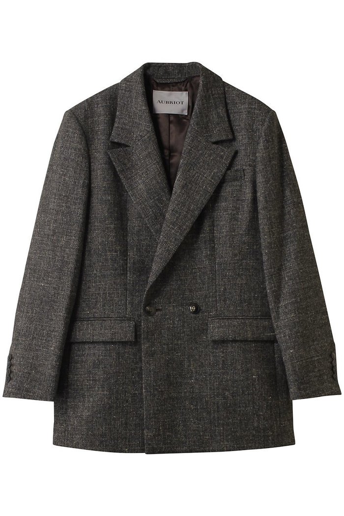 【オブリオ/AUBRIOT】のクラシックツイード ダブルブレストジャケット インテリア・キッズ・メンズ・レディースファッション・服の通販 founy(ファニー) https://founy.com/ ファッション Fashion レディースファッション Fashion for Women アウター Coat / Outerwear Collection レディースジャケット・軽アウター Jackets イタリア Italy クラシカル Classical, Vintage-Inspired クラシック Classic, Timeless Style ジャケット Jacket, Outerwear ダブル Double, Double-Breasted ツイード／ツィード Choker, Choker Necklace ツイード Twill, Twill Weave フォルム Silhouette, Form ラグジュアリー Luxury, Elegant リネン Linen, Linen Fabric ヴィンテージ Vintage Style |ID: prp329100004689505 ipo3291000000035841339