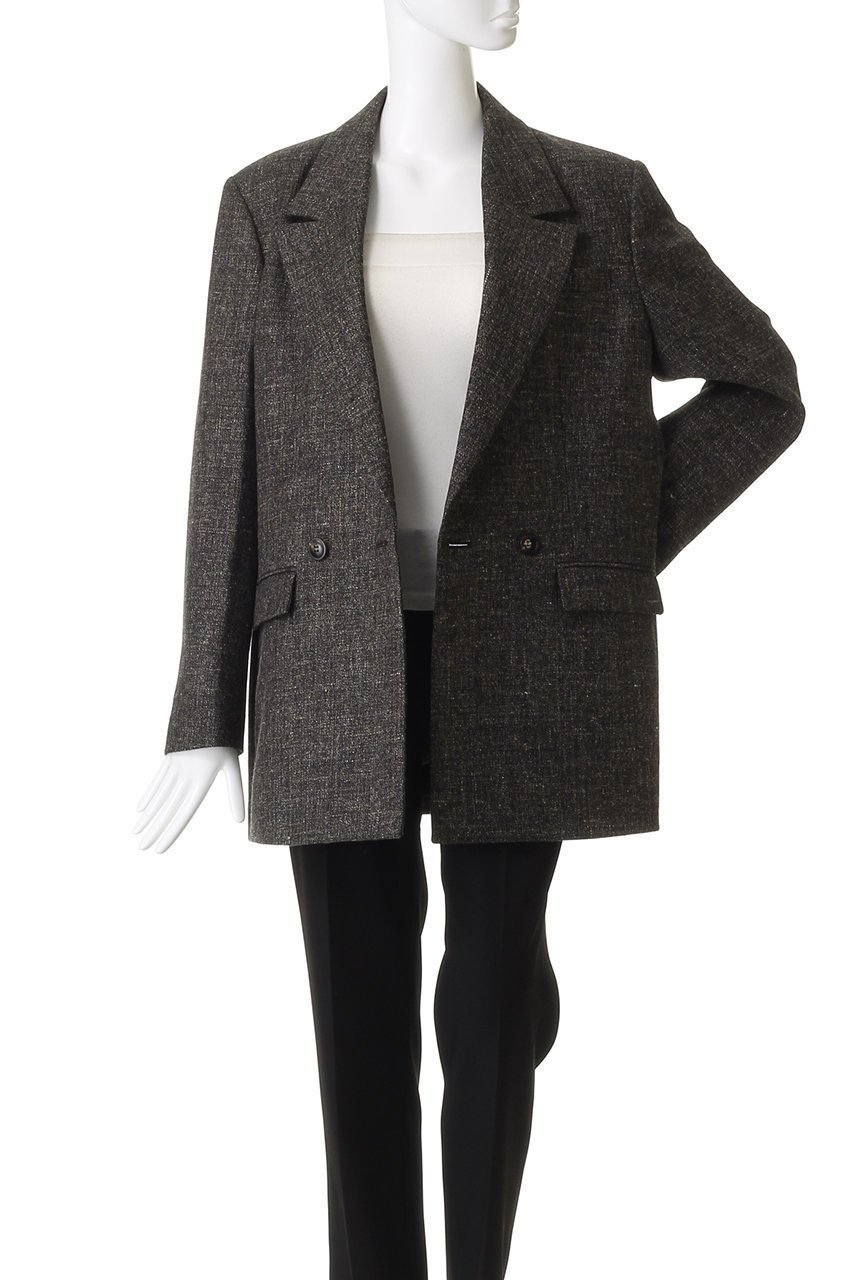 【オブリオ/AUBRIOT】のクラシックツイード ダブルブレストジャケット 人気、トレンドファッション・服の通販 founy(ファニー) 　ファッション　Fashion　レディースファッション　Fashion for Women　アウター　Coat / Outerwear Collection　レディースジャケット・軽アウター　Jackets　イタリア　Italy　クラシカル　Classical, Vintage-Inspired　クラシック　Classic, Timeless Style　ジャケット　Jacket, Outerwear　ダブル　Double, Double-Breasted　ツイード／ツィード　Choker, Choker Necklace　ツイード　Twill, Twill Weave　フォルム　Silhouette, Form　ラグジュアリー　Luxury, Elegant　リネン　Linen, Linen Fabric　ヴィンテージ　Vintage Style　other-7|ID: prp329100004689505 ipo3291000000035841354