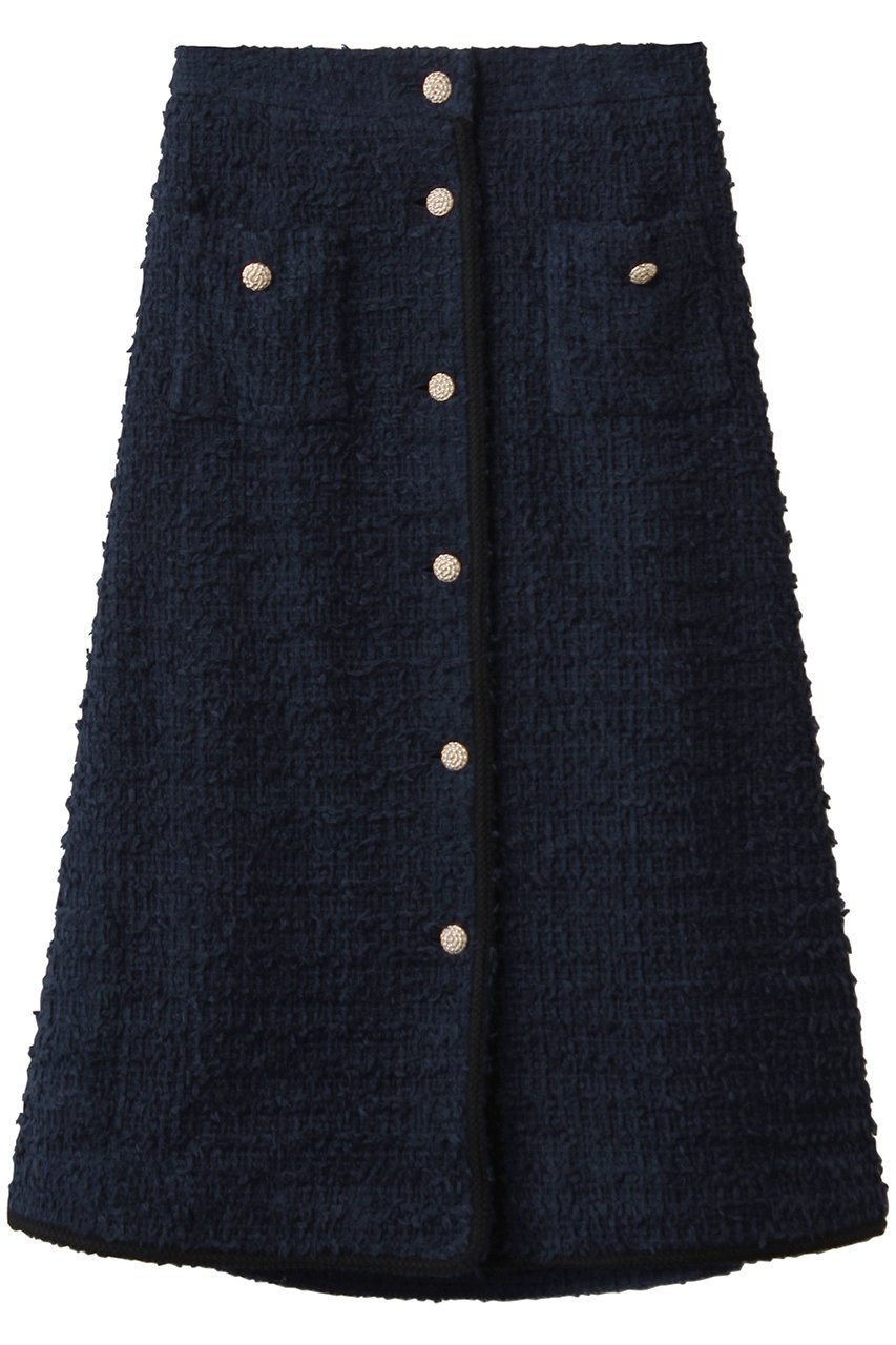 【エムダブリュー/MW】のFRINGE ツイード スカート 人気、トレンドファッション・服の通販 founy(ファニー) 　ファッション　Fashion　レディースファッション　Fashion for Women　スカート　Skirts　ロングスカート　Long Skirts / Maxi & Midi Skirts　ツイード　Twill, Twill Weave　フランス　France, French　フリンジ　Fringe, Tassel　フロント　Front, Front Design　ロング　Long, Long-Length　新作・新入荷　New Arrivals / New In　 other-1|ID: prp329100004689506 ipo3291000000033868169