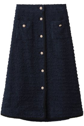 【エムダブリュー/MW】 FRINGE ツイード スカート人気、トレンドファッション・服の通販 founy(ファニー) ファッション Fashion レディースファッション Fashion for Women スカート Skirts ロングスカート Long Skirts / Maxi & Midi Skirts ツイード Twill, Twill Weave フランス France, French フリンジ Fringe, Tassel フロント Front, Front Design ロング Long, Long-Length |ID:prp329100004689506