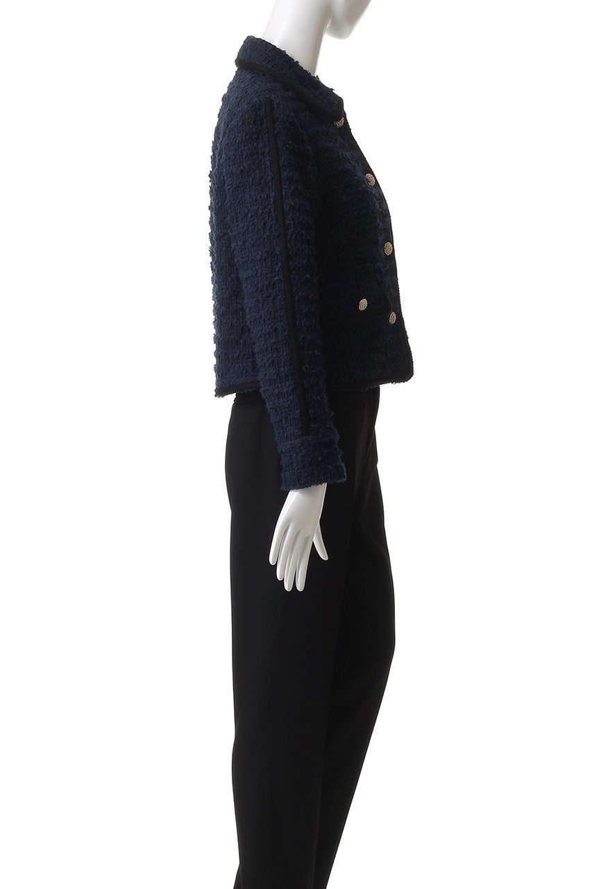 【エムダブリュー/MW】のFRINGE ツイード ジャケット 人気、トレンドファッション・服の通販 founy(ファニー) 　ファッション　Fashion　レディースファッション　Fashion for Women　アウター　Coat / Outerwear Collection　レディースジャケット・軽アウター　Jackets　クラシカル　Classical, Vintage-Inspired　コンパクト　Compact, Small Size　ショート　Short, Short Length　ジャケット　Jacket, Outerwear　ツイード　Twill, Twill Weave　フランス　France, French　フリンジ　Fringe, Tassel　フレア　Flare, Flared　ボトム　Bottoms, Lower Wear　リュクス　Luxury, Elegant, High-End, Chic　other-3|ID: prp329100004689507 ipo3291000000035986641