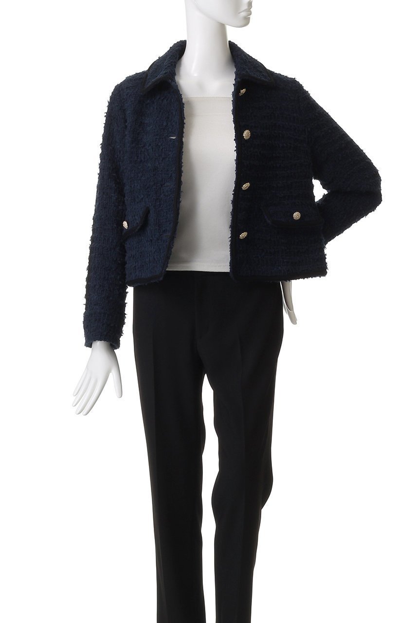 【エムダブリュー/MW】のFRINGE ツイード ジャケット 人気、トレンドファッション・服の通販 founy(ファニー) 　ファッション　Fashion　レディースファッション　Fashion for Women　アウター　Coat / Outerwear Collection　レディースジャケット・軽アウター　Jackets　クラシカル　Classical, Vintage-Inspired　コンパクト　Compact, Small Size　ショート　Short, Short Length　ジャケット　Jacket, Outerwear　ツイード　Twill, Twill Weave　フランス　France, French　フリンジ　Fringe, Tassel　フレア　Flare, Flared　ボトム　Bottoms, Lower Wear　リュクス　Luxury, Elegant, High-End, Chic　other-7|ID: prp329100004689507 ipo3291000000035986645
