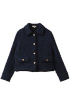 【エムダブリュー/MW】のFRINGE ツイード ジャケット 人気、トレンドファッション・服の通販 founy(ファニー) ファッション Fashion レディースファッション Fashion for Women アウター Coat / Outerwear Collection レディースジャケット・軽アウター Jackets クラシカル Classical, Vintage-Inspired コンパクト Compact, Small Size ショート Short, Short Length ジャケット Jacket, Outerwear ツイード Twill, Twill Weave フランス France, French フリンジ Fringe, Tassel フレア Flare, Flared ボトム Bottoms, Lower Wear リュクス Luxury, Elegant, High-End, Chic thumbnail ネイビー|ID: prp329100004689507 ipo3291000000036868095