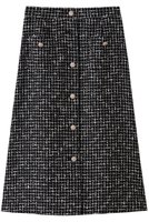 【エムダブリュー/MW】のMONOTONE チェック ツイード スカート 人気、トレンドファッション・服の通販 founy(ファニー) ファッション Fashion レディースファッション Fashion for Women スカート Skirts ワンピース Dresses おすすめ Recommended / Our Picks オケージョン Occasion Wear セレモニー Ceremony チェック Check, Plaid, Tartan チュニック Tunic, Long Top ツイード Twill, Twill Weave バランス Balance, Style Balance フロント Front, Front Design モノトーン Monotone, Black and White ラグジュアリー Luxury, Elegant ロング Long, Long-Length 新作・新入荷 New Arrivals / New In |ID:prp329100004689509