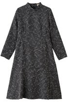 【エムダブリュー/MW】のMONOTONE チェック ツイード スタンドカラー フレア ドレス ブラック|ID: prp329100004689510 ipo3291000000036128746