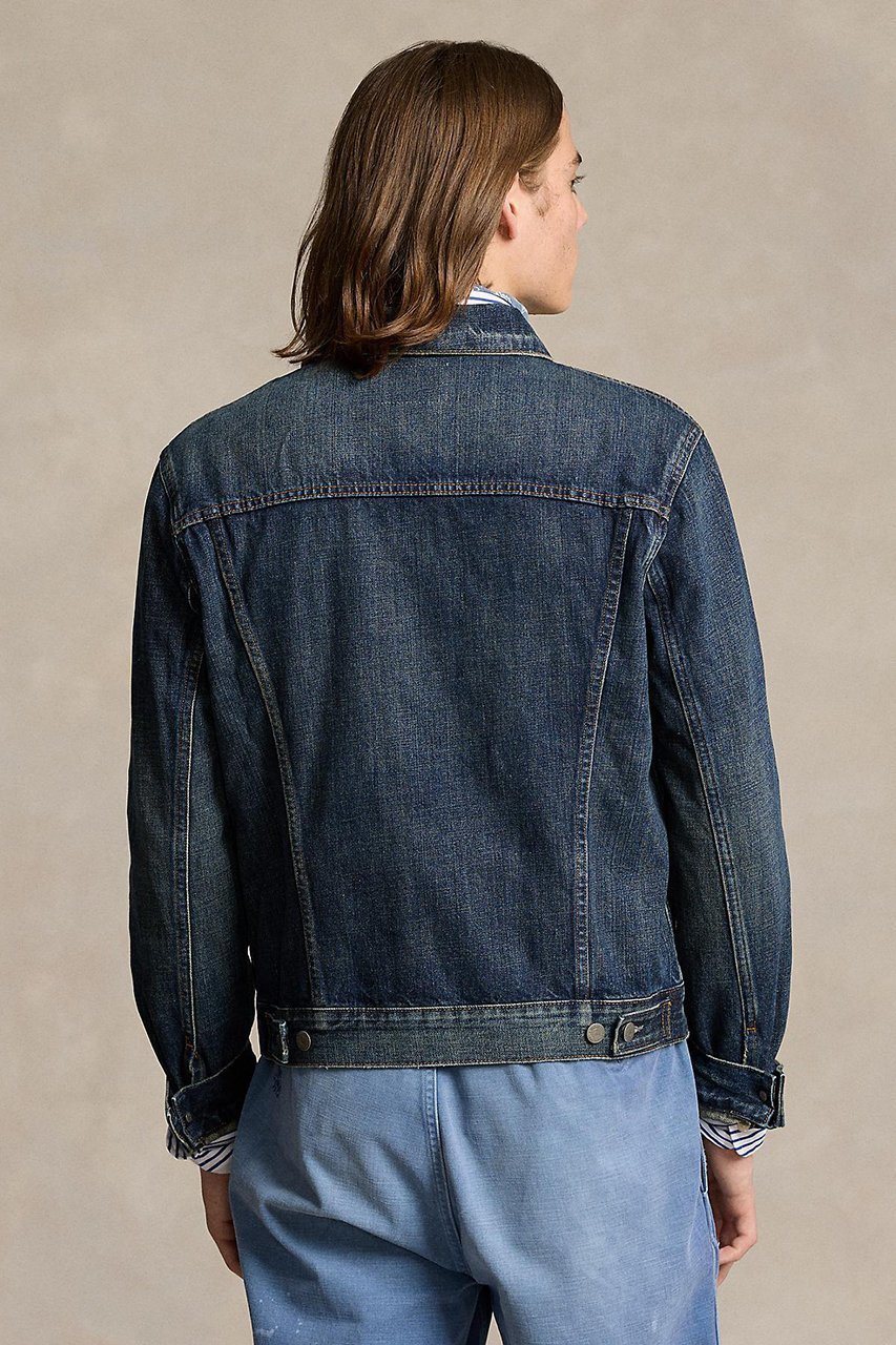 【ラルフローレン/RALPH LAUREN / MEN】の【MEN】【POLO RALPH LAUREN】フェイデッド デニム トラッカー ジャケット 人気、トレンドファッション・服の通販 founy(ファニー) 　ファッション　Fashion　メンズファッション　Fashion for Men　ジャケット　Jacket, Outerwear　デニム　Denim, Jeans Material　ブルゾン　Blouson, Bomber Jacket　other-5|ID: prp329100004689526 ipo3291000000035986703