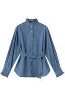 【ヘルシーデニム/Healthy Denim】のSprouts 2wayデニムシャツ 人気、トレンドファッション・服の通販 founy(ファニー) ファッション Fashion レディースファッション Fashion for Women トップス・カットソー Cut & Sew Tops シャツ・ブラウス・オフィスカジュアル Elegant Blouses & Button-Ups スリーブ Sleeve, Long Sleeve / Short Sleeve デニム Denim, Jeans Material フリル Frill, Ruffle ロング Long, Long-Length 新作・新入荷 New Arrivals / New In |ID:prp329100004689539