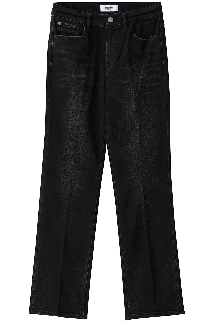 【ヘルシーデニム/Healthy Denim】のCelery Long スリムストレートデニムパンツ インテリア・キッズ・メンズ・レディースファッション・服の通販 founy(ファニー) 　ファッション　Fashion　レディースファッション　Fashion for Women　パンツ　Pants & Trousers　デニムパンツ・ジーンズ・美脚デニム　Denim Jeans & Pants　ジャケット　Jacket, Outerwear　デニム　Denim, Jeans Material　フィット　Fit, Slim Fit　定番　Standard, Basic Item　Deep Black Used|ID: prp329100004689540 ipo3291000000035743189