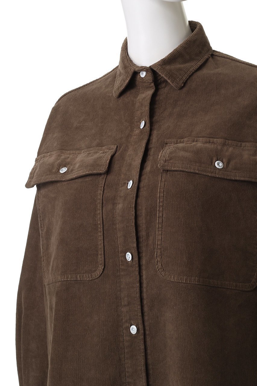 【ヘルシーデニム/Healthy Denim】のAlmond コーデュロイスーパービッグシャツ 人気、トレンドファッション・服の通販 founy(ファニー) 　ファッション　Fashion　レディースファッション　Fashion for Women　トップス・カットソー　Cut & Sew Tops　シャツ・ブラウス・オフィスカジュアル　Elegant Blouses & Button-Ups　カットソー　Cut and Sewn Top　コーデュロイ　Corduroy, Cord Fabric　シンプル　Simple, Minimal　スリーブ　Sleeve, Long Sleeve / Short Sleeve　タートルネック　Turtleneck, High Neck　ビッグ　Big, Oversized　ロング　Long, Long-Length　エレガント 上品　Elegant　新作・新入荷　New Arrivals / New In　other-5|ID: prp329100004689543 ipo3291000000033868583