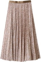 【アナイ/ANAYI】のリッププリントプリーツ スカート 人気、トレンドファッション・服の通販 founy(ファニー) ファッション Fashion レディースファッション Fashion for Women スカート Skirts プリーツスカート / 上品フェミニンスタイル Pleated Skirts ロングスカート Long Skirts / Maxi & Midi Skirts おすすめ Recommended / Our Picks サテン Satin, Glossy Fabric プリント Print, Printed Pattern プリーツ Pleats, Pleated モチーフ Motif, Design Theme ロング Long, Long-Length thumbnail ベージュ|ID: prp329100004691414 ipo3291000000034241800