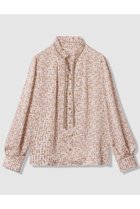 【アナイ/ANAYI】のリッププリントフリルネック ブラウス ベージュ|ID:prp329100004691415