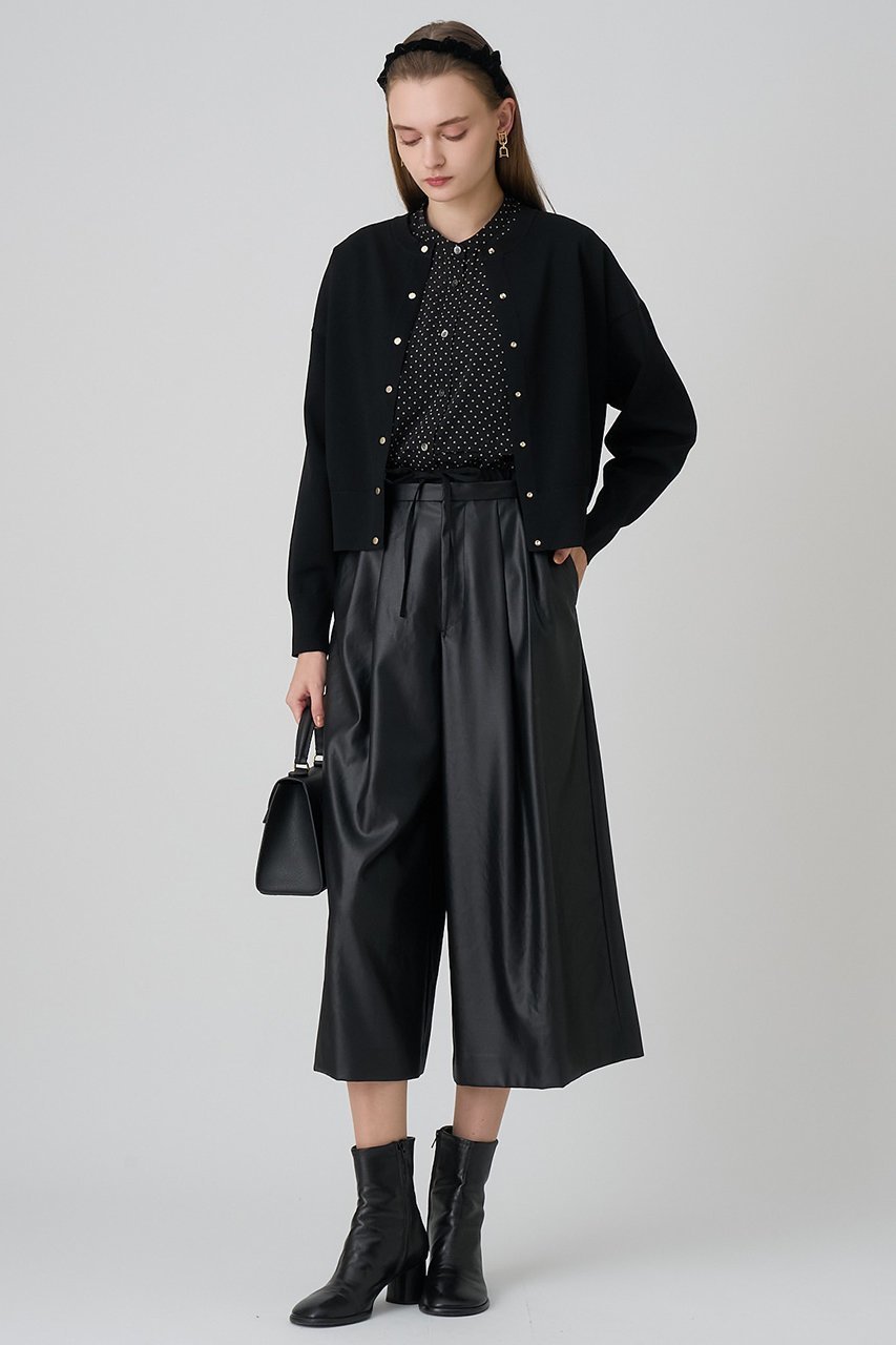 【アナイ/ANAYI】のドット釦ブルゾン カーディガン 人気、トレンドファッション・服の通販 founy(ファニー) 　ファッション　Fashion　レディースファッション　Fashion for Women　トップス・カットソー　Cut & Sew Tops　ニット　Knit Tops & Sweaters　カーディガン・羽織り　Layered Style Cardigans　なめらか　Smooth, Silky Texture　カーディガン　Cardigan, Knitwear　ショルダー　Shoulder, Shoulder Strap　ドット　Polka Dot, Dot Pattern　ドロップ　Drop Shoulder, Dropped Style　フロント　Front, Front Design　ブルゾン　Blouson, Bomber Jacket　ワイド　Wide, Wide Fit　新作・新入荷　New Arrivals / New In　other-6|ID: prp329100004691416 ipo3291000000033877987