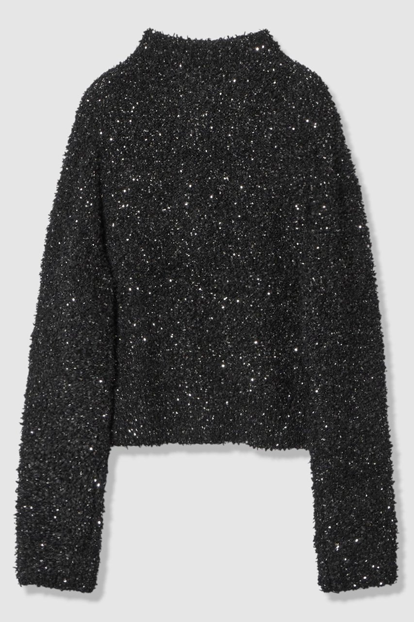【アナイ/ANAYI】のスパンコールモールクルー カーディガン 人気、トレンドファッション・服の通販 founy(ファニー) 　ファッション　Fashion　レディースファッション　Fashion for Women　トップス・カットソー　Cut & Sew Tops　ニット　Knit Tops & Sweaters　カーディガン・羽織り　Layered Style Cardigans　イタリア　Italy　エレガント 上品　Elegant　カーディガン　Cardigan, Knitwear　シルバー　Silver, Metallic Silver　スパンコール　Sequins, Sequin Embellishment　トレンド　Trend, Trending Now　ペーパー　Paper, Kraft Paper　ポケット　Pocket, Pocket Detail　メタル　Metal, Metal Parts　今季　This Season, Current Season　定番　Standard, Basic Item　新作・新入荷　New Arrivals / New In　other-2|ID: prp329100004691417 ipo3291000000033877994
