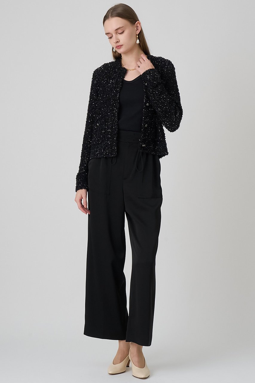 【アナイ/ANAYI】のスパンコールモールクルー カーディガン 人気、トレンドファッション・服の通販 founy(ファニー) 　ファッション　Fashion　レディースファッション　Fashion for Women　トップス・カットソー　Cut & Sew Tops　ニット　Knit Tops & Sweaters　カーディガン・羽織り　Layered Style Cardigans　イタリア　Italy　エレガント 上品　Elegant　カーディガン　Cardigan, Knitwear　シルバー　Silver, Metallic Silver　スパンコール　Sequins, Sequin Embellishment　トレンド　Trend, Trending Now　ペーパー　Paper, Kraft Paper　ポケット　Pocket, Pocket Detail　メタル　Metal, Metal Parts　今季　This Season, Current Season　定番　Standard, Basic Item　新作・新入荷　New Arrivals / New In　other-7|ID: prp329100004691417 ipo3291000000033877999