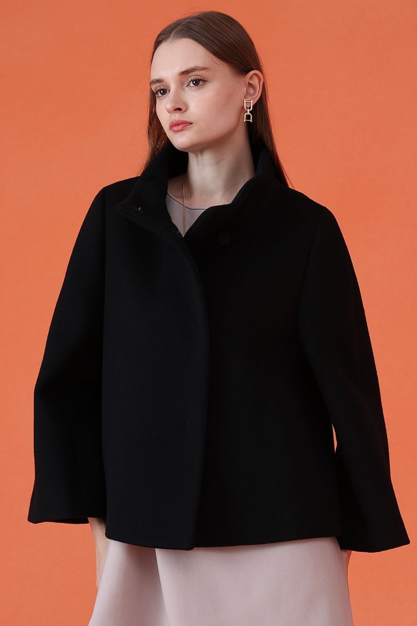 【アナイ/ANAYI】のウールビーバーショートコート 人気、トレンドファッション・服の通販 founy(ファニー) 　ファッション　Fashion　レディースファッション　Fashion for Women　アウター　Coat / Outerwear Collection　コート・ロングコート・ピーコート　Long Coats, Peacoats & More　おすすめ　Recommended / Our Picks　なめらか　Smooth, Silky Texture　コンパクト　Compact, Small Size　ショート　Short, Short Length　スリーブ　Sleeve, Long Sleeve / Short Sleeve　パターン　Pattern, Design Print　エレガント 上品　Elegant　定番　Standard, Basic Item　新作・新入荷　New Arrivals / New In　other-6|ID: prp329100004691418 ipo3291000000033878010