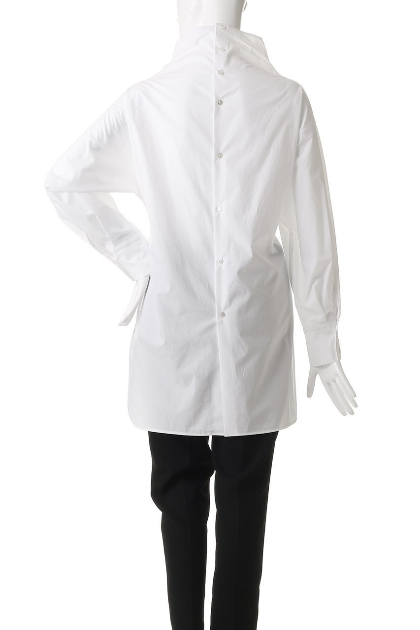 【ジェイドット/j.】の高密度コットンハイネックオーバーシャツ 人気、トレンドファッション・服の通販 founy(ファニー) 　ファッション　Fashion　レディースファッション　Fashion for Women　トップス・カットソー　Cut & Sew Tops　シャツ・ブラウス・オフィスカジュアル　Elegant Blouses & Button-Ups　シェイプ　Shape, Slim Fit　スリーブ　Sleeve, Long Sleeve / Short Sleeve　ハイネック　High Neck, Mock Neck　ロング　Long, Long-Length　新作・新入荷　New Arrivals / New In　other-4|ID: prp329100004691423 ipo3291000000033878042