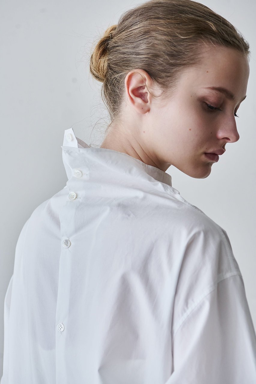 【ジェイドット/j.】の高密度コットンハイネックオーバーシャツ 人気、トレンドファッション・服の通販 founy(ファニー)  ファッション Fashion レディースファッション Fashion for Women トップス・カットソー Cut & Sew Tops シャツ・ブラウス・オフィスカジュアル Elegant Blouses & Button-Ups シェイプ Shape, Slim Fit スリーブ Sleeve, Long Sleeve / Short Sleeve ハイネック High Neck, Mock Neck ロング Long, Long-Length other-7|ID: prp329100004691423 ipo3291000000034017240