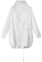 【ジェイドット/j.】の高密度コットンハイネックオーバーシャツ ホワイト|ID: prp329100004691423 ipo3291000000036182284