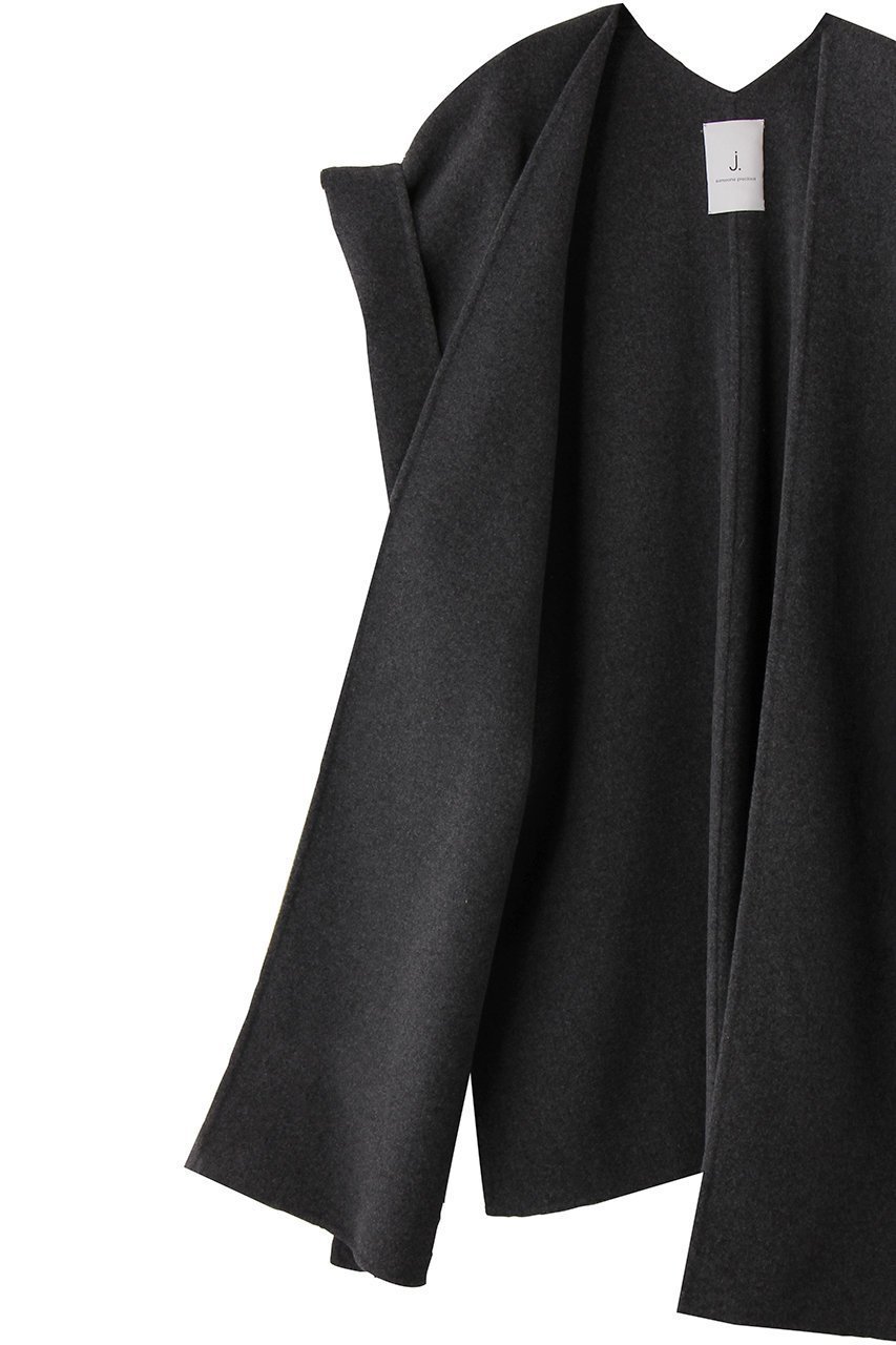 【ジェイドット/j.】のウールリバーストール風ジレコート 人気、トレンドファッション・服の通販 founy(ファニー) 　ファッション　Fashion　レディースファッション　Fashion for Women　アウター　Coat / Outerwear Collection　コート・ロングコート・ピーコート　Long Coats, Peacoats & More　ショート　Short, Short Length　ミドル　Middle Length, Mid Height　新作・新入荷　New Arrivals / New In　other-6|ID: prp329100004691425 ipo3291000000033878058
