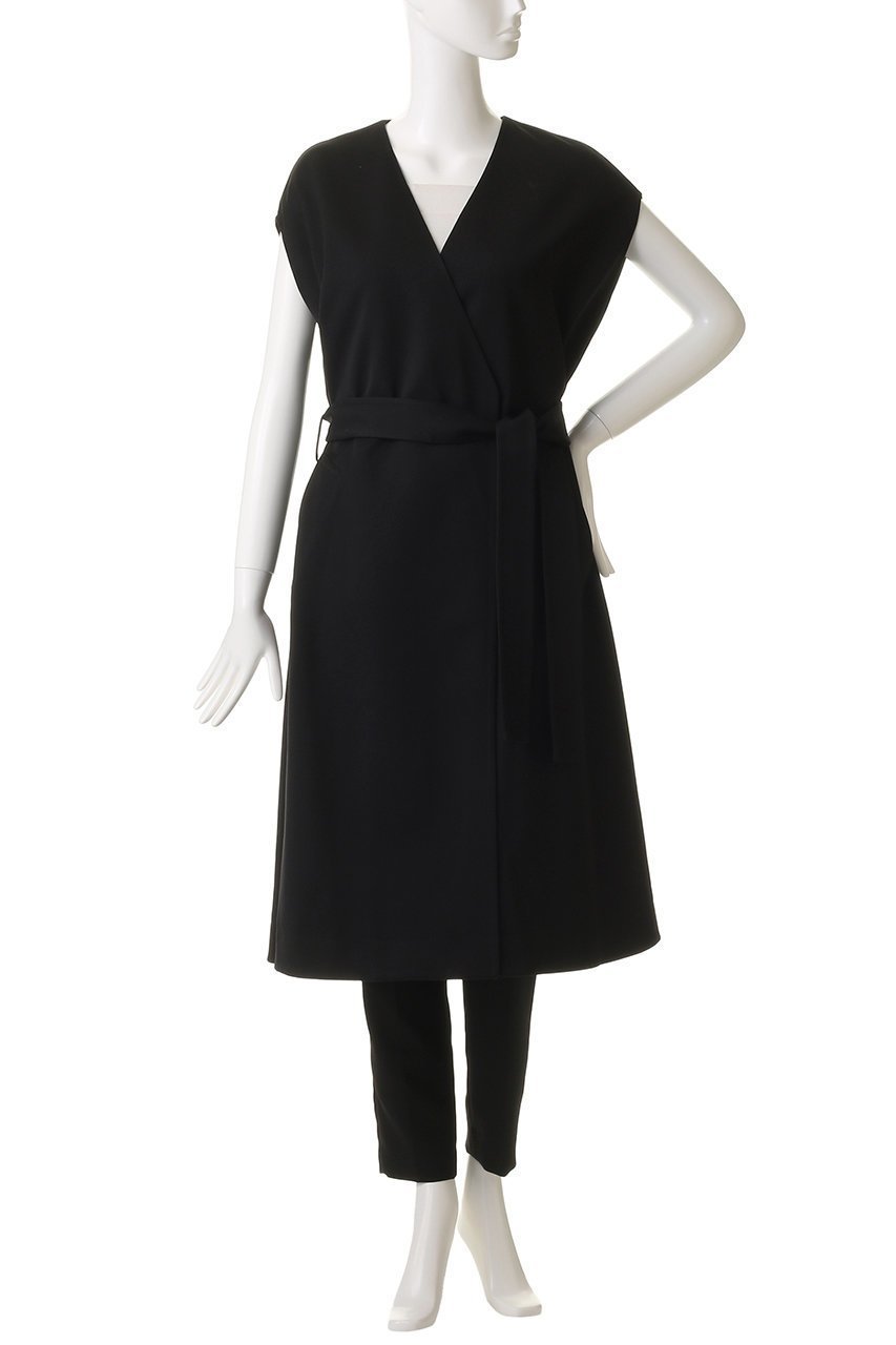 【ジェイドット/j.】のヴァージンウール混ツイルジレコート 人気、トレンドファッション・服の通販 founy(ファニー) 　ファッション　Fashion　レディースファッション　Fashion for Women　アウター　Coat / Outerwear Collection　コート・ロングコート・ピーコート　Long Coats, Peacoats & More　なめらか　Smooth, Silky Texture　ガウン　Gown, Robe　ツイル　Twist, Twisted Detail　ロング　Long, Long-Length　新作・新入荷　New Arrivals / New In　other-2|ID: prp329100004691426 ipo3291000000033878064