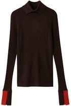 【チノ/CINOH】のタートル ネック タイト ニット ブラウン/レッド|ID:prp329100004691433