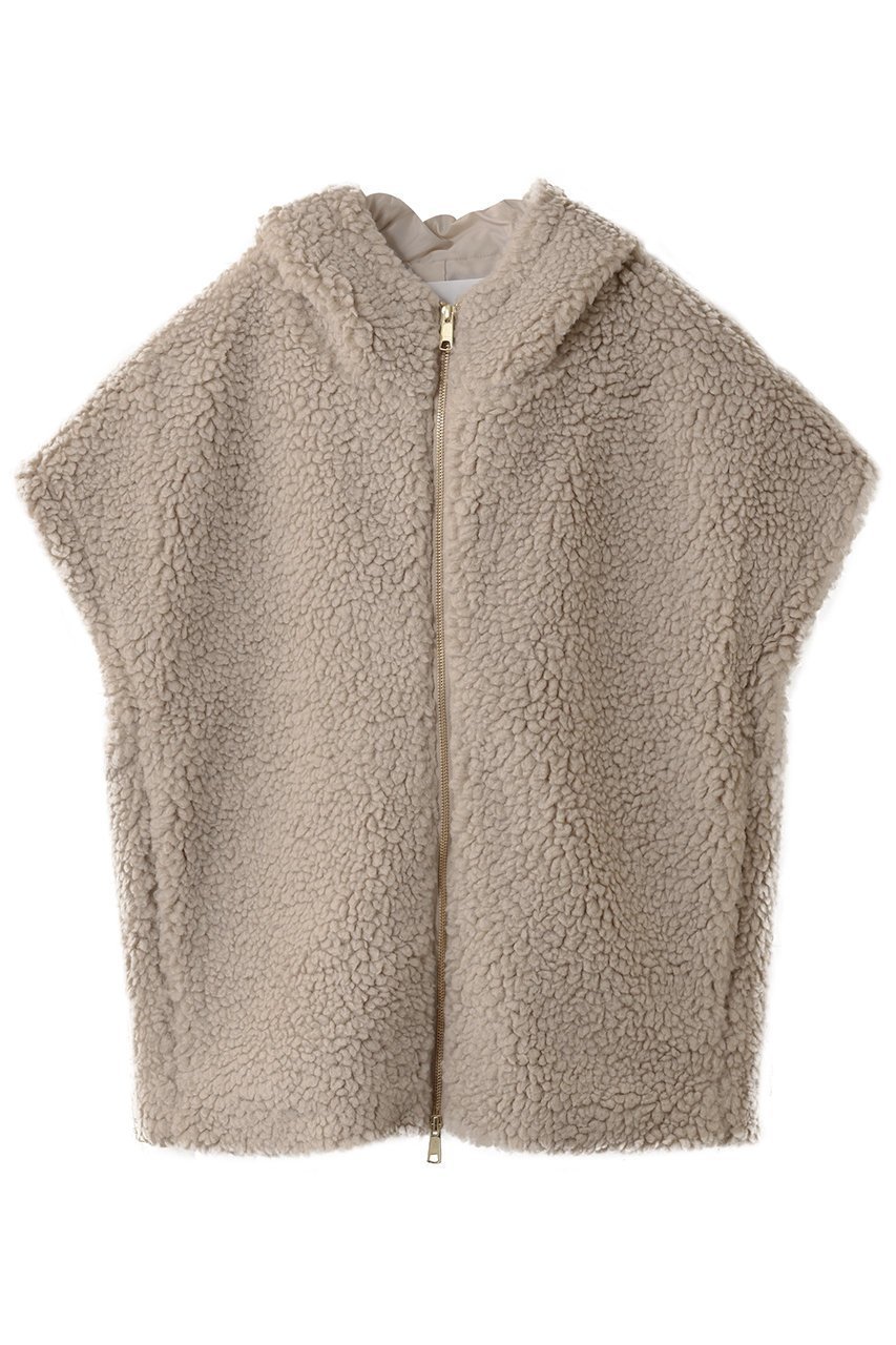 【アダワス/ADAWAS】のBOA フーディー ベスト インテリア・キッズ・メンズ・レディースファッション・服の通販 founy(ファニー) 　ファッション　Fashion　レディースファッション　Fashion for Women　アウター　Coat / Outerwear Collection　コート・ロングコート・ピーコート　Long Coats, Peacoats & More　インナー　Innerwear　ショート　Short, Short Length　ジップ　Zip, Zipper　バランス　Balance, Style Balance　ベスト　Vest, Waistcoat　新作・新入荷　New Arrivals / New In　ベージュ|ID: prp329100004691437 ipo3291000000033878158