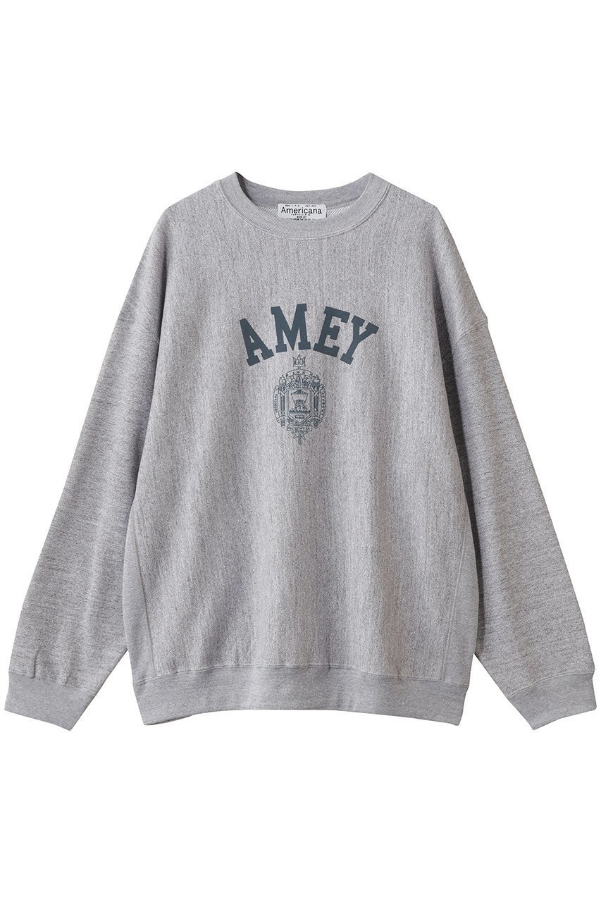 【アメリカーナ/Americana】のリバースウィーブスウェットクルー インテリア・キッズ・メンズ・レディースファッション・服の通販 founy(ファニー) 　ファッション　Fashion　レディースファッション　Fashion for Women　トップス・カットソー　Cut & Sew Tops　シャツ・ブラウス・オフィスカジュアル　Elegant Blouses & Button-Ups　レディースパーカー・カジュアルフーディー　Casual Hoodies & Sweatshirts　ロングTシャツ・Tシャツ　Longline T-Shirts & Tees　スウェット・クルーネックトップス　Sweatshirts & Crewnecks / Relaxed Fit Sweat Tops　カットソー・ベーシックTシャツ　Cut-and-Sewn Tops / Stretch Tees & Basics　エレガント 上品　Elegant　新作・新入荷　New Arrivals / New In　杢グレー|ID: prp329100004691439 ipo3291000000033878175
