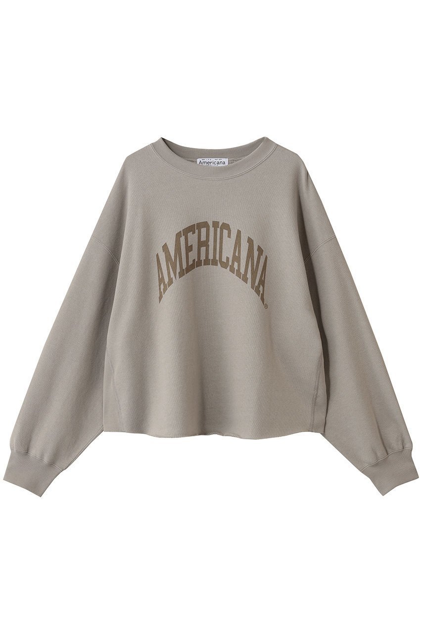 【アメリカーナ/Americana】のクロップドカットオフスウェット インテリア・キッズ・メンズ・レディースファッション・服の通販 founy(ファニー) 　ファッション　Fashion　レディースファッション　Fashion for Women　トップス・カットソー　Cut & Sew Tops　シャツ・ブラウス・オフィスカジュアル　Elegant Blouses & Button-Ups　レディースパーカー・カジュアルフーディー　Casual Hoodies & Sweatshirts　ロングTシャツ・Tシャツ　Longline T-Shirts & Tees　スウェット・クルーネックトップス　Sweatshirts & Crewnecks / Relaxed Fit Sweat Tops　カットソー・ベーシックTシャツ　Cut-and-Sewn Tops / Stretch Tees & Basics　クロップド　Cropped, Short Length　スウェット / スエット　Sweatshirt, Sweatwear　デニム　Denim, Jeans Material　フェミニン　Feminine, Girly　リラックス　Relax, Relaxed Fit　ワイド　Wide, Wide Fit　新作・新入荷　New Arrivals / New In　グレージュ|ID: prp329100004691440 ipo3291000000033878181