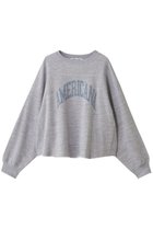 【アメリカーナ/Americana】のクロップドカットオフスウェット 杢グレー|ID: prp329100004691440 ipo3291000000033878183
