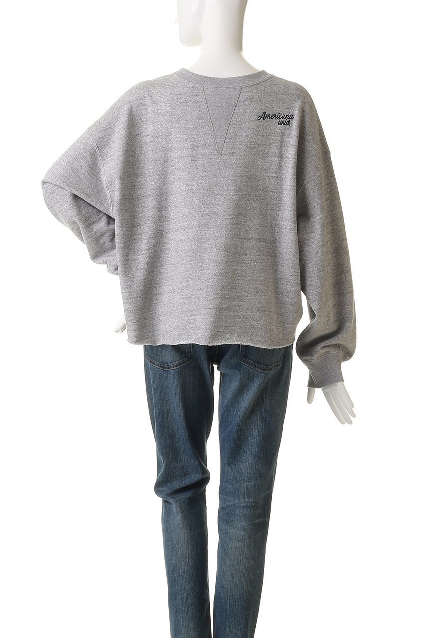 【アメリカーナ/Americana】のクロップドカットオフスウェット 人気、トレンドファッション・服の通販 founy(ファニー) 　ファッション　Fashion　レディースファッション　Fashion for Women　トップス・カットソー　Cut & Sew Tops　シャツ・ブラウス・オフィスカジュアル　Elegant Blouses & Button-Ups　レディースパーカー・カジュアルフーディー　Casual Hoodies & Sweatshirts　ロングTシャツ・Tシャツ　Longline T-Shirts & Tees　スウェット・クルーネックトップス　Sweatshirts & Crewnecks / Relaxed Fit Sweat Tops　カットソー・ベーシックTシャツ　Cut-and-Sewn Tops / Stretch Tees & Basics　クロップド　Cropped, Short Length　スウェット / スエット　Sweatshirt, Sweatwear　デニム　Denim, Jeans Material　フェミニン　Feminine, Girly　リラックス　Relax, Relaxed Fit　ワイド　Wide, Wide Fit　other-4|ID: prp329100004691440 ipo3291000000035563114