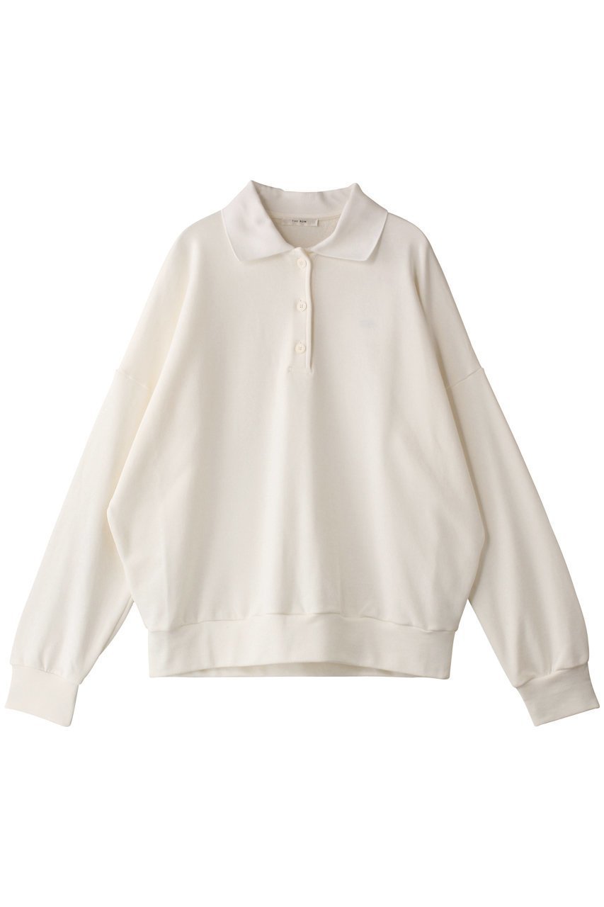 【ザ ロウ/THE ROW】のCORZAS TOP インテリア・キッズ・メンズ・レディースファッション・服の通販 founy(ファニー) 　ファッション　Fashion　レディースファッション　Fashion for Women　トップス・カットソー　Cut & Sew Tops　シャツ・ブラウス・オフィスカジュアル　Elegant Blouses & Button-Ups　ポロシャツ・きれいめカジュアル　Smart-Casual Polo Tops　おすすめ　Recommended / Our Picks　ショルダー　Shoulder, Shoulder Strap　ドロップ　Drop Shoulder, Dropped Style　ポロシャツ　Polo Shirt, Collared Tee　新作・新入荷　New Arrivals / New In　長袖　Long Sleeve, Full Sleeve　シーシェル|ID: prp329100004691445 ipo3291000000033878227
