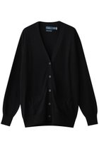 【ラルフローレン/RALPH LAUREN】の【POLO RALPH LAUREN】ウール Vネック ロング カーディガン ブラック|ID:prp329100004691449