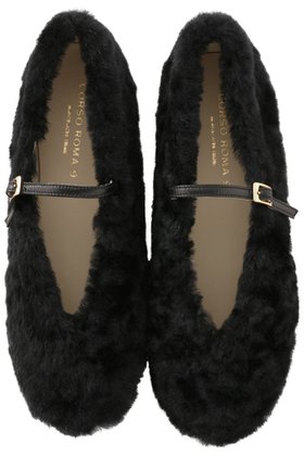 【コルソローマ9/CORSO ROMA9】のシアリングVカットメリージェーンシューズ 人気、トレンドファッション・服の通販 founy(ファニー) ファッション Fashion レディースファッション Fashion for Women シューズ Shoes, Footwear デニム Denim, Jeans Material フォルム Silhouette, Form フラット Flat, Flat Shoes ラウンド Round, Round Neck A/W・秋冬 Autumn/Winter |ID:prp329100004691455