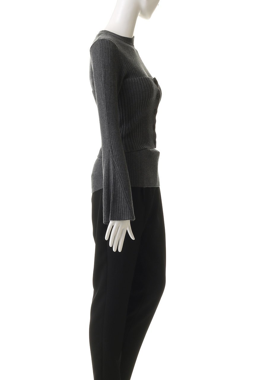 【マノフ/MANOF】のBUSTIER SET RIB KNIT ニット 人気、トレンドファッション・服の通販 founy(ファニー) 　ファッション　Fashion　レディースファッション　Fashion for Women　トップス・カットソー　Cut & Sew Tops　ニット　Knit Tops & Sweaters　カジュアルプルオーバー・ニットトップス　Pullovers & Knit Tops / Casual Pullovers　ビスチェ　Bustiers & Corset Tops / Layered Bustier Style　おすすめ　Recommended / Our Picks　アシンメトリー　Asymmetrical Style　カッティング　Cutting Detail　フィット　Fit, Slim Fit　フレア　Flare, Flared　ボトム　Bottoms, Lower Wear　ワイド　Wide, Wide Fit　エレガント 上品　Elegant　other-3|ID: prp329100004691456 ipo3291000000036085226