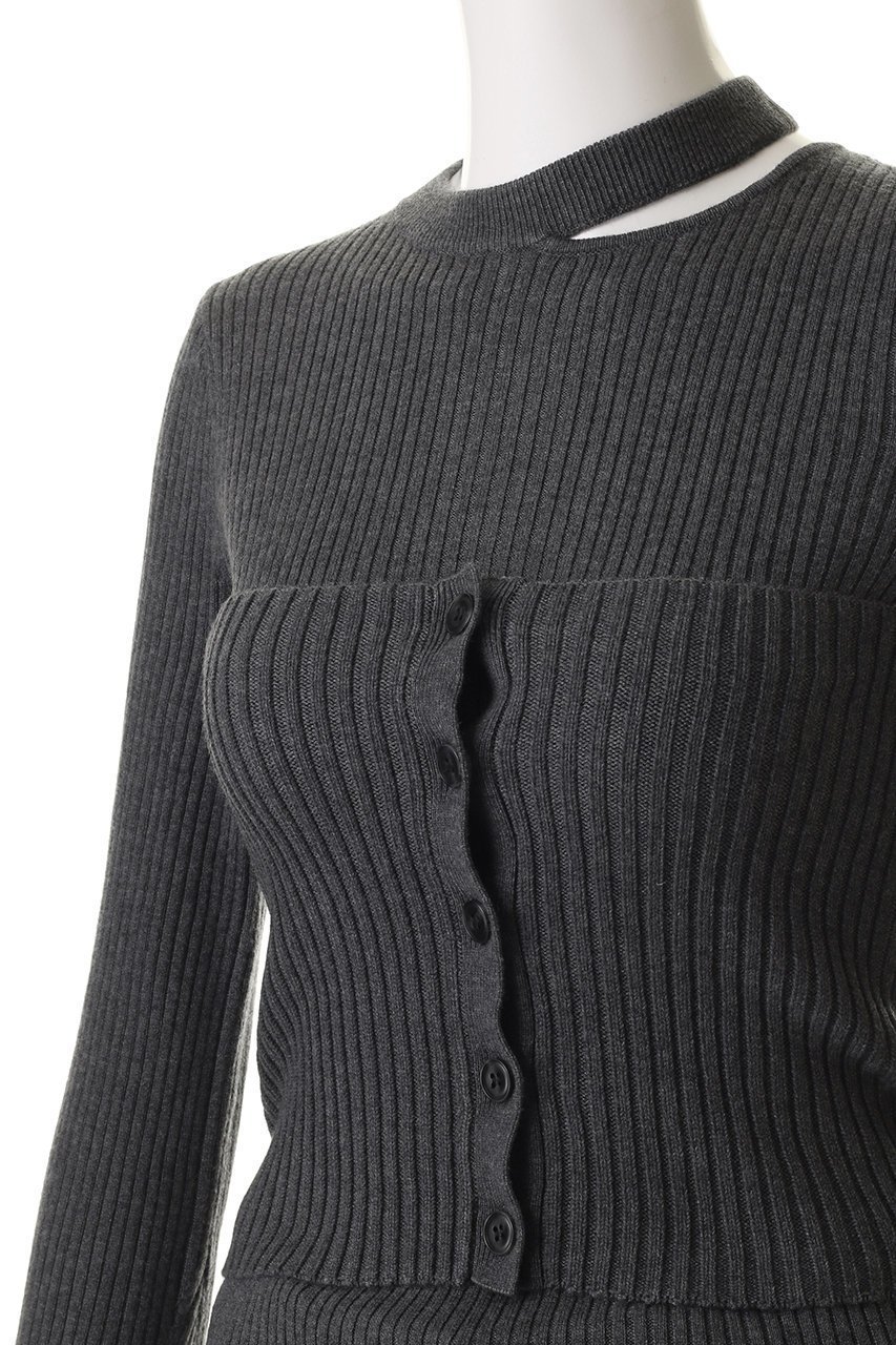 【マノフ/MANOF】のBUSTIER SET RIB KNIT ニット 人気、トレンドファッション・服の通販 founy(ファニー) 　ファッション　Fashion　レディースファッション　Fashion for Women　トップス・カットソー　Cut & Sew Tops　ニット　Knit Tops & Sweaters　カジュアルプルオーバー・ニットトップス　Pullovers & Knit Tops / Casual Pullovers　ビスチェ　Bustiers & Corset Tops / Layered Bustier Style　おすすめ　Recommended / Our Picks　アシンメトリー　Asymmetrical Style　カッティング　Cutting Detail　フィット　Fit, Slim Fit　フレア　Flare, Flared　ボトム　Bottoms, Lower Wear　ワイド　Wide, Wide Fit　エレガント 上品　Elegant　other-5|ID: prp329100004691456 ipo3291000000036085228