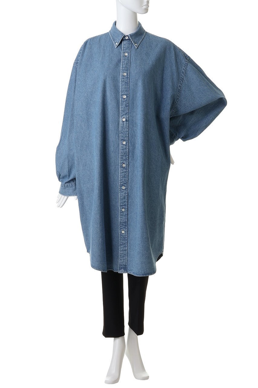 【オブラダ/Oblada】のIVY ビッグデニムシャツ 人気、トレンドファッション・服の通販 founy(ファニー) 　ファッション　Fashion　レディースファッション　Fashion for Women　トップス・カットソー　Cut & Sew Tops　シャツ・ブラウス・オフィスカジュアル　Elegant Blouses & Button-Ups　スリーブ　Sleeve, Long Sleeve / Short Sleeve　デニム　Denim, Jeans Material　トレンド　Trend, Trending Now　ロング　Long, Long-Length　other-2|ID: prp329100004691460 ipo3291000000036182404