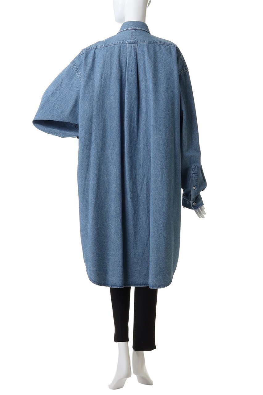 【オブラダ/Oblada】のIVY ビッグデニムシャツ 人気、トレンドファッション・服の通販 founy(ファニー) 　ファッション　Fashion　レディースファッション　Fashion for Women　トップス・カットソー　Cut & Sew Tops　シャツ・ブラウス・オフィスカジュアル　Elegant Blouses & Button-Ups　スリーブ　Sleeve, Long Sleeve / Short Sleeve　デニム　Denim, Jeans Material　トレンド　Trend, Trending Now　ロング　Long, Long-Length　other-4|ID: prp329100004691460 ipo3291000000036182406