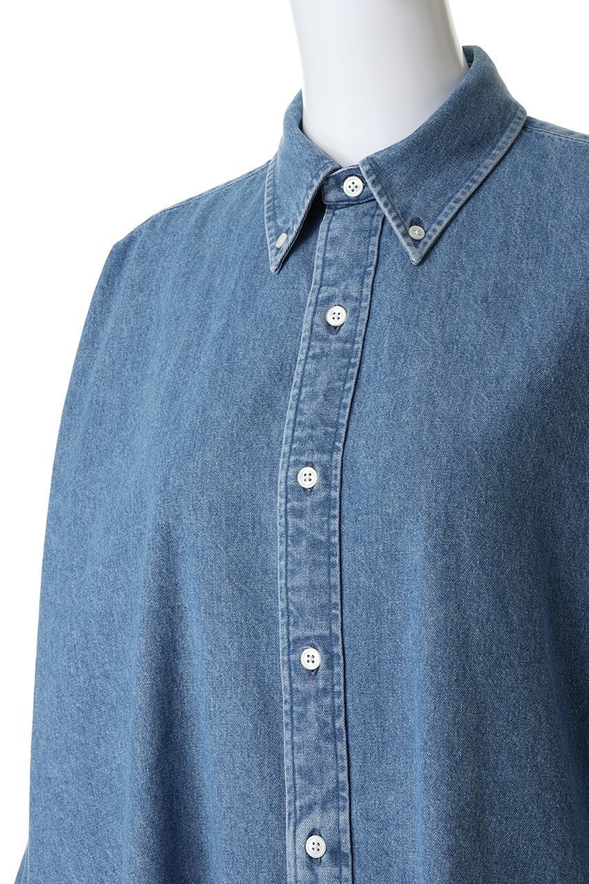【オブラダ/Oblada】のIVY ビッグデニムシャツ 人気、トレンドファッション・服の通販 founy(ファニー) 　ファッション　Fashion　レディースファッション　Fashion for Women　トップス・カットソー　Cut & Sew Tops　シャツ・ブラウス・オフィスカジュアル　Elegant Blouses & Button-Ups　スリーブ　Sleeve, Long Sleeve / Short Sleeve　デニム　Denim, Jeans Material　トレンド　Trend, Trending Now　ロング　Long, Long-Length　other-5|ID: prp329100004691460 ipo3291000000036182407
