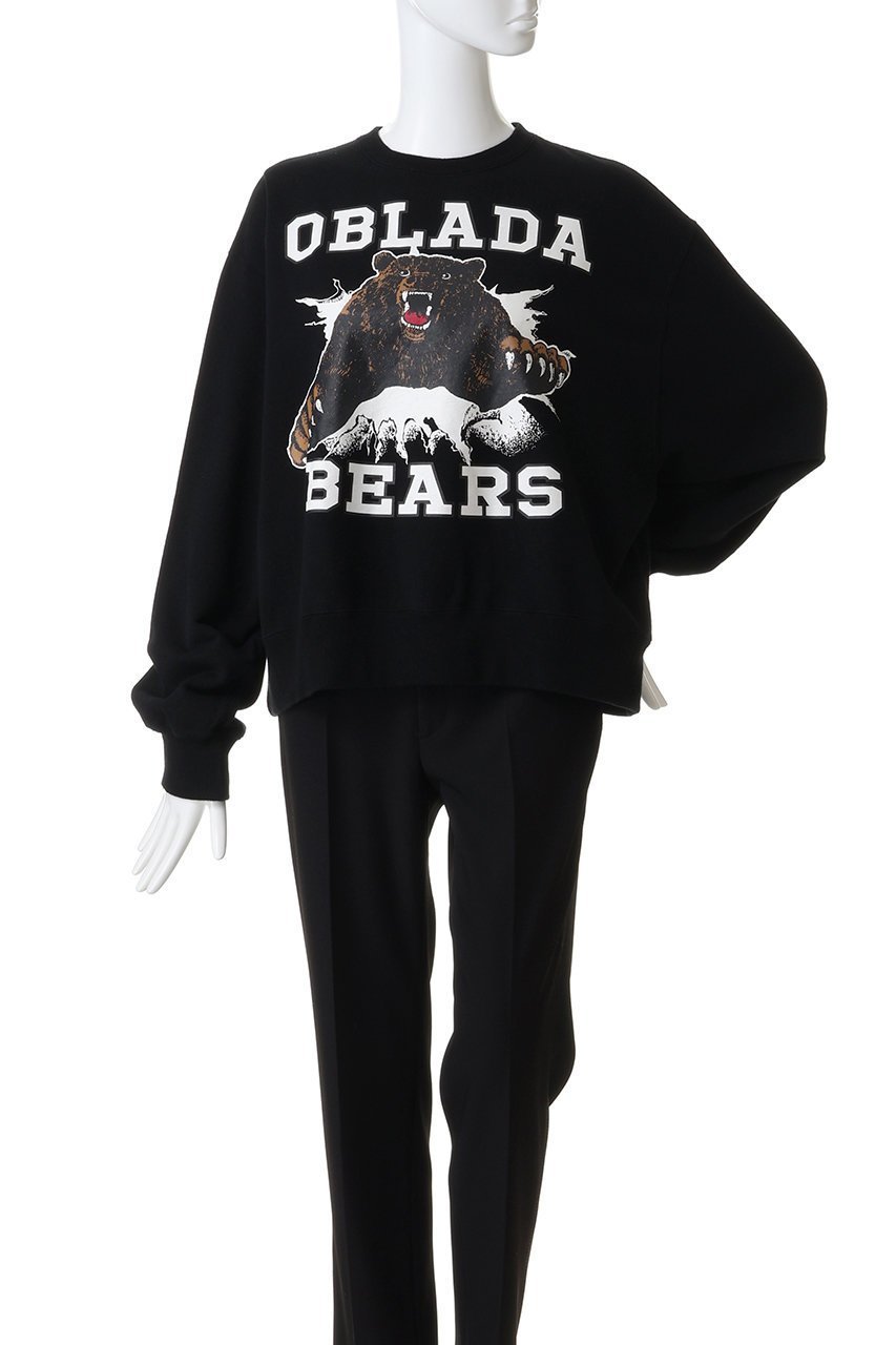【オブラダ/Oblada】のBEARS スウェット 人気、トレンドファッション・服の通販 founy(ファニー) 　ファッション　Fashion　レディースファッション　Fashion for Women　トップス・カットソー　Cut & Sew Tops　シャツ・ブラウス・オフィスカジュアル　Elegant Blouses & Button-Ups　レディースパーカー・カジュアルフーディー　Casual Hoodies & Sweatshirts　ロングTシャツ・Tシャツ　Longline T-Shirts & Tees　スウェット・クルーネックトップス　Sweatshirts & Crewnecks / Relaxed Fit Sweat Tops　カットソー・ベーシックTシャツ　Cut-and-Sewn Tops / Stretch Tees & Basics　グラフィック　Graphic, Graphic Design　スウェット / スエット　Sweatshirt, Sweatwear　スラックス　Slacks, Dress Pants　デニム　Denim, Jeans Material　ミックス　Mix, Mixed Style　リラックス　Relax, Relaxed Fit　新作・新入荷　New Arrivals / New In　other-2|ID: prp329100004691462 ipo3291000000033878353
