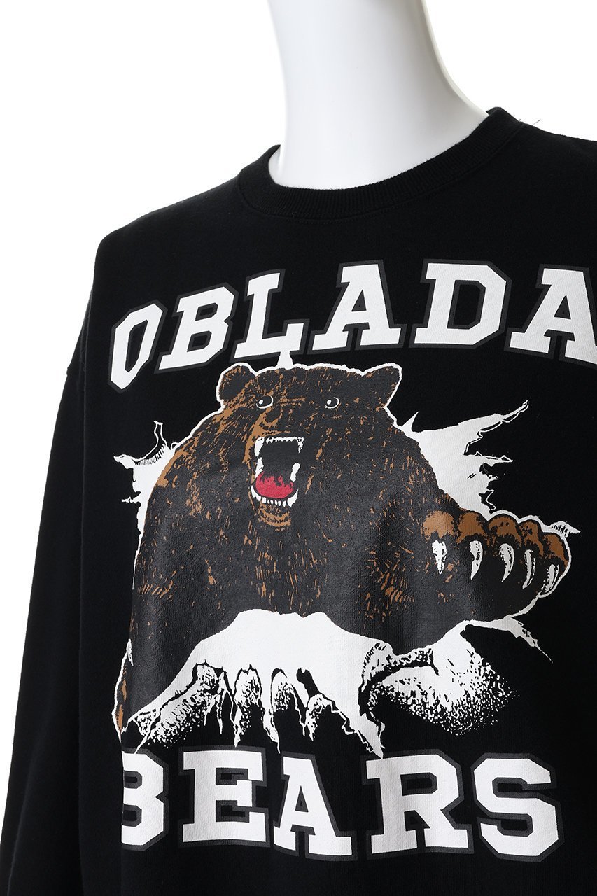 【オブラダ/Oblada】のBEARS スウェット 人気、トレンドファッション・服の通販 founy(ファニー) 　ファッション　Fashion　レディースファッション　Fashion for Women　トップス・カットソー　Cut & Sew Tops　シャツ・ブラウス・オフィスカジュアル　Elegant Blouses & Button-Ups　レディースパーカー・カジュアルフーディー　Casual Hoodies & Sweatshirts　ロングTシャツ・Tシャツ　Longline T-Shirts & Tees　スウェット・クルーネックトップス　Sweatshirts & Crewnecks / Relaxed Fit Sweat Tops　カットソー・ベーシックTシャツ　Cut-and-Sewn Tops / Stretch Tees & Basics　グラフィック　Graphic, Graphic Design　スウェット / スエット　Sweatshirt, Sweatwear　スラックス　Slacks, Dress Pants　デニム　Denim, Jeans Material　ミックス　Mix, Mixed Style　リラックス　Relax, Relaxed Fit　新作・新入荷　New Arrivals / New In　other-5|ID: prp329100004691462 ipo3291000000033878359