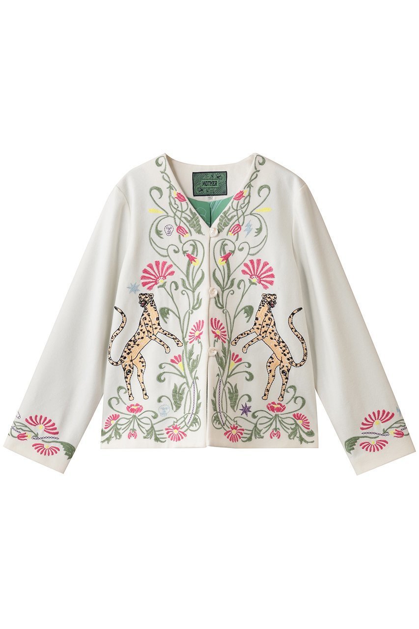 【マザー/MOTHER】のTHE EYE OPENER ボタニカルジャケット (ACA) インテリア・キッズ・メンズ・レディースファッション・服の通販 founy(ファニー) 　ファッション　Fashion　レディースファッション　Fashion for Women　アウター　Coat / Outerwear Collection　レディースジャケット・軽アウター　Jackets　ブルゾンジャケット・スポーティアウター　Blouson Jackets　カーディガン　Cardigan, Knitwear　シンプル　Simple, Minimal　ジャケット　Jacket, Outerwear　デニム　Denim, Jeans Material　ブルゾン　Blouson, Bomber Jacket　ボタニカル　Botanical, Floral Pattern　新作・新入荷　New Arrivals / New In　オフホワイト|ID: prp329100004691464 ipo3291000000033878378