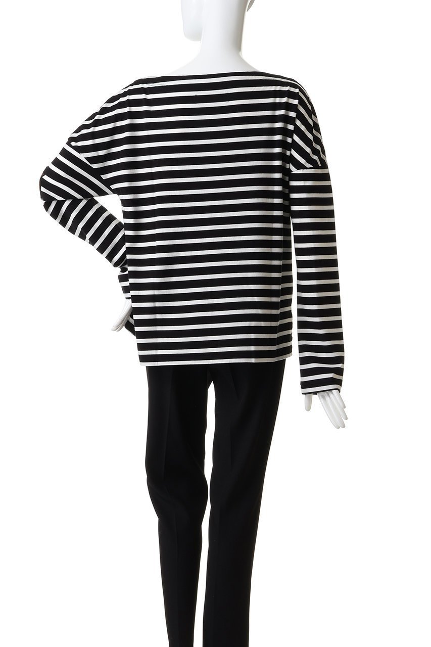 【マディソンブルー/MADISONBLUE】のBOAT NECK L/S TEE BORDER ボーダーボートネックL/S Tシャツ 人気、トレンドファッション・服の通販 founy(ファニー) 　ファッション　Fashion　レディースファッション　Fashion for Women　トップス・カットソー　Cut & Sew Tops　シャツ・ブラウス・オフィスカジュアル　Elegant Blouses & Button-Ups　ロングTシャツ・Tシャツ　Longline T-Shirts & Tees　カットソー・ベーシックTシャツ　Cut-and-Sewn Tops / Stretch Tees & Basics　コンパクト　Compact, Small Size　スリーブ　Sleeve, Long Sleeve / Short Sleeve　ボーダー　Border, Stripe　ロング　Long, Long-Length　新作・新入荷　New Arrivals / New In　other-4|ID: prp329100004691474 ipo3291000000033878464