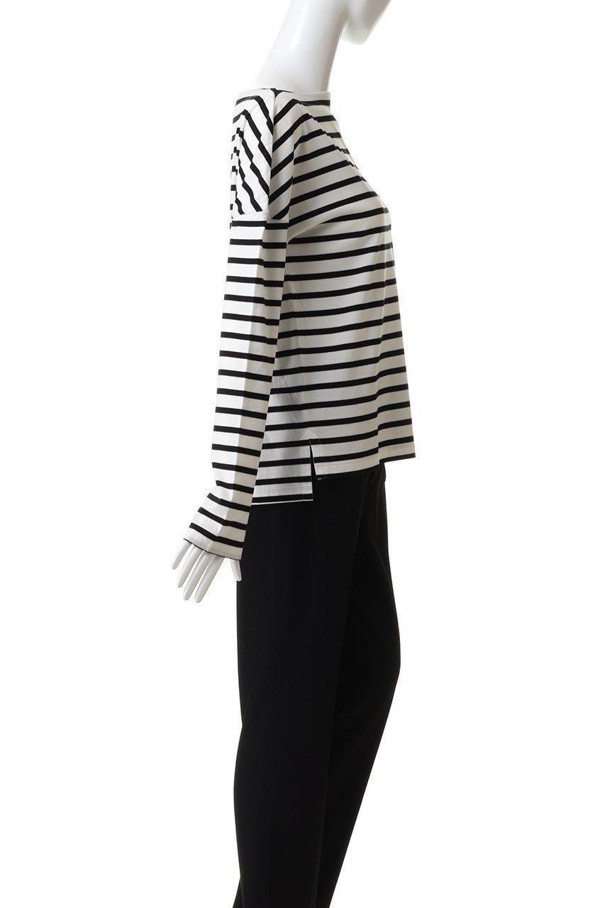 【マディソンブルー/MADISONBLUE】のBOAT NECK L/S TEE BORDER ボーダーボートネックL/S Tシャツ 人気、トレンドファッション・服の通販 founy(ファニー) 　ファッション　Fashion　レディースファッション　Fashion for Women　トップス・カットソー　Cut & Sew Tops　シャツ・ブラウス・オフィスカジュアル　Elegant Blouses & Button-Ups　ロングTシャツ・Tシャツ　Longline T-Shirts & Tees　カットソー・ベーシックTシャツ　Cut-and-Sewn Tops / Stretch Tees & Basics　コンパクト　Compact, Small Size　スリーブ　Sleeve, Long Sleeve / Short Sleeve　ボーダー　Border, Stripe　ロング　Long, Long-Length　other-3|ID: prp329100004691474 ipo3291000000036235274