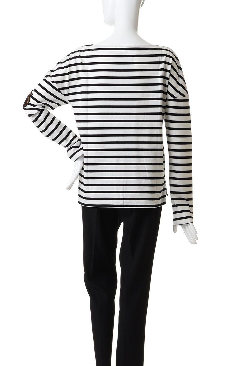 【マディソンブルー/MADISONBLUE】のBOAT NECK L/S TEE BORDER ボーダーボートネックL/S Tシャツ 人気、トレンドファッション・服の通販 founy(ファニー) 　ファッション　Fashion　レディースファッション　Fashion for Women　トップス・カットソー　Cut & Sew Tops　シャツ・ブラウス・オフィスカジュアル　Elegant Blouses & Button-Ups　ロングTシャツ・Tシャツ　Longline T-Shirts & Tees　カットソー・ベーシックTシャツ　Cut-and-Sewn Tops / Stretch Tees & Basics　コンパクト　Compact, Small Size　スリーブ　Sleeve, Long Sleeve / Short Sleeve　ボーダー　Border, Stripe　ロング　Long, Long-Length　other-4|ID: prp329100004691474 ipo3291000000036235275
